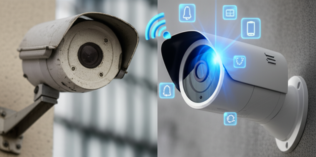 Smart CCTV vs CCTV biasa - ilustrasi pengawasan CCTV