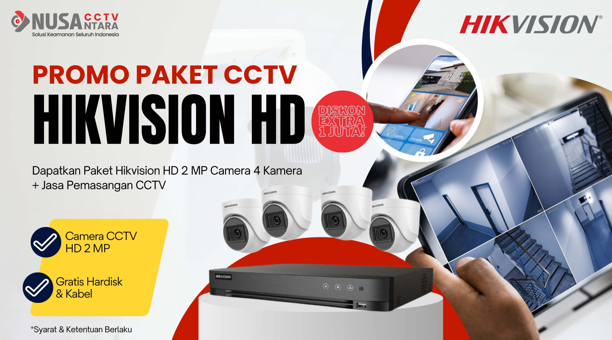 Paket CCTV Hikvision HD