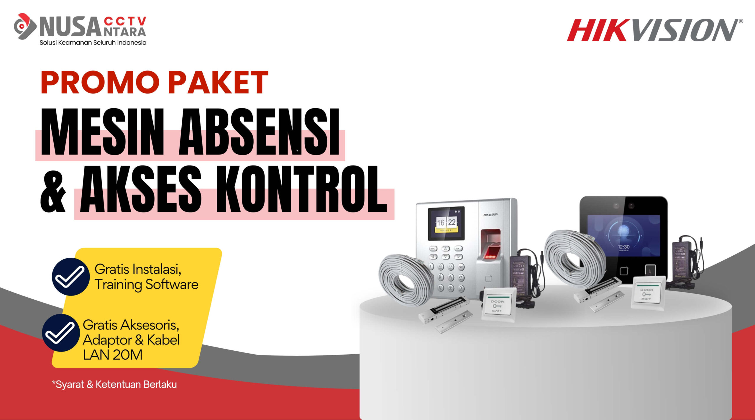 Paket Mesin Absensi & Akses Kontrol
