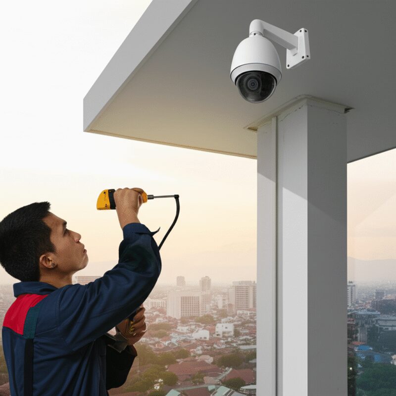 Jasa instalasi CCTV Jogja - ilustrasi pengawasan CCTV
