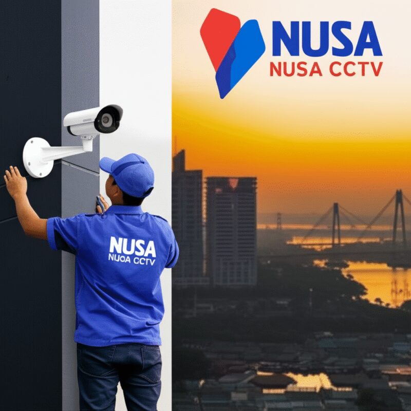 Solusi keamanan CCTV terdepan - ilustrasi pengawasan CCTV
