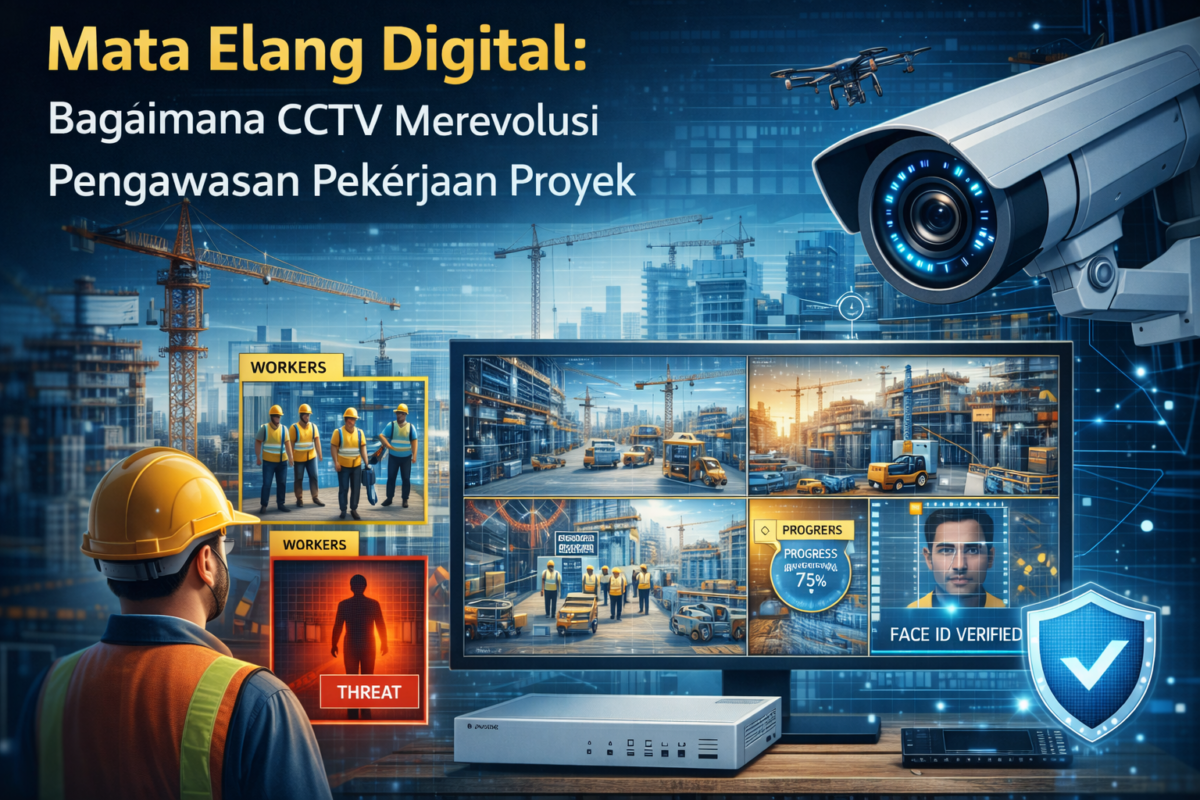 CCTV pengawasan pekerjaan - ilustrasi pengawasan CCTV