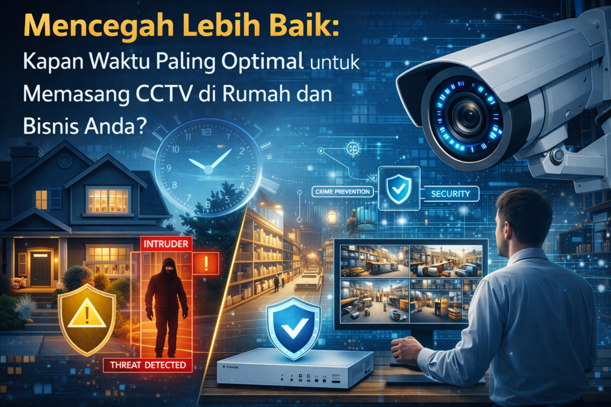 Waktu optimal pasang CCTV - ilustrasi pengawasan CCTV
