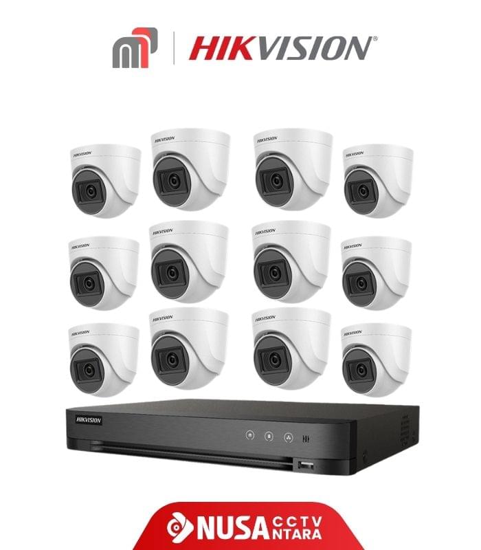Paket Hikvision HD Camera 12 Kamera + Pasang - Gambar 1