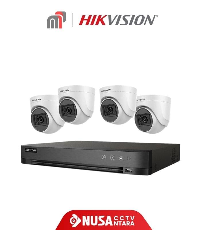 Paket Hikvision HD Camera 4 Kamera + Pasang - Gambar 1