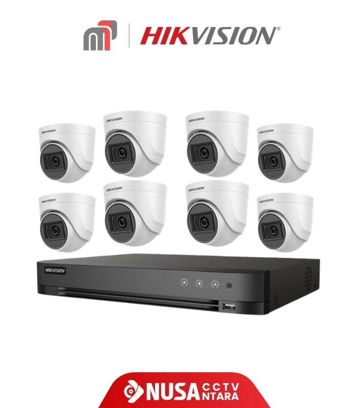 Paket Hikvision HD Camera 8 Kamera + Pasang - Gambar 1